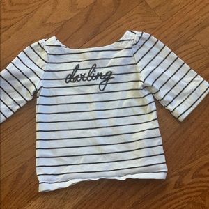 Perfect 3/4 length shirt for your little love!